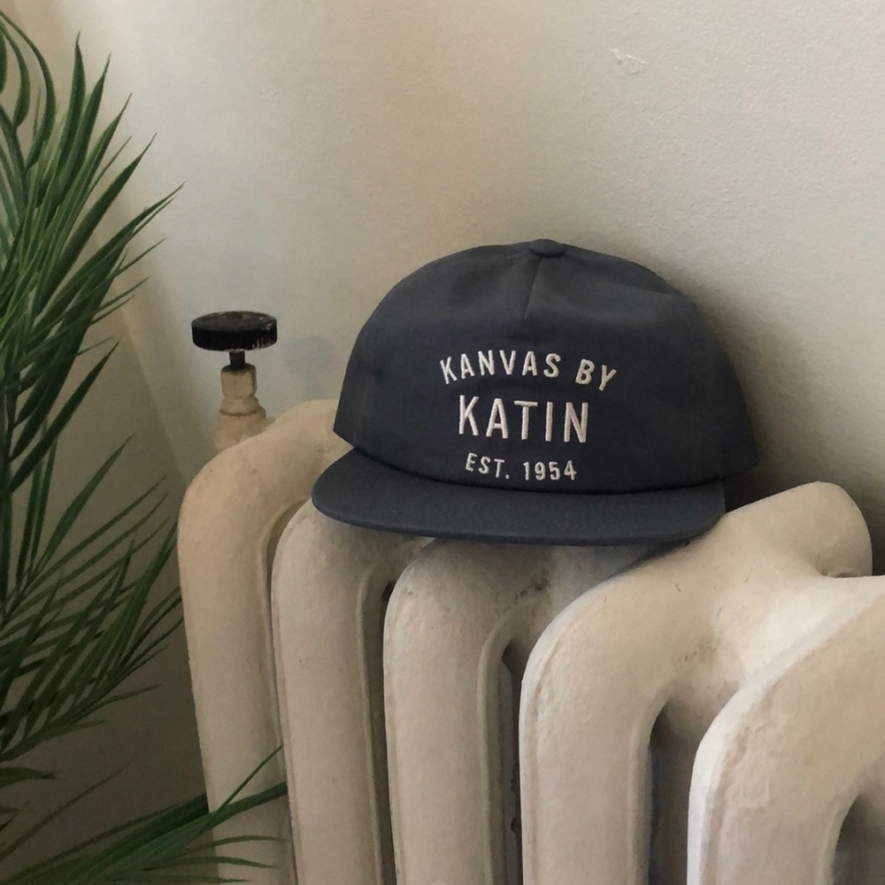 brand new flat brim blue KATIN hat